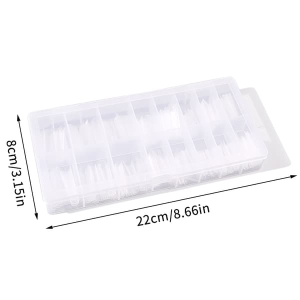 320 kpl/rasia Sandwich Dual Nail Forms -pidennykset Dual Forms Coffi