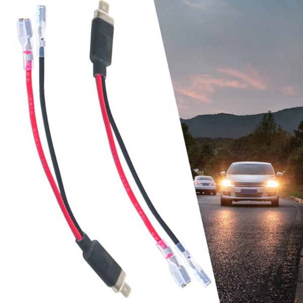 2 STK LED H1 Erstatningskabel for enkel omformer ledningsforbindelse