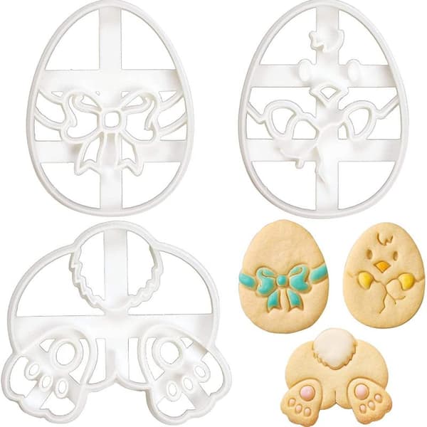 Påske Cookie ter Form Stempel Påskefest Kanin Præger Kiks A2