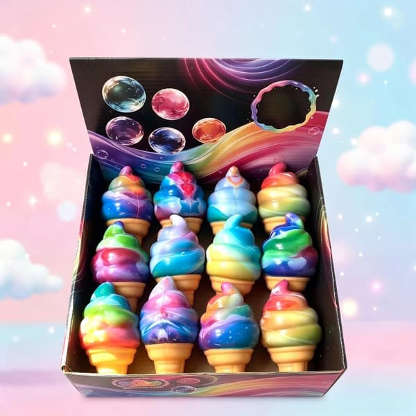 Iskremkjeks Sakte Rebound Dessert Sensorisk Fidget Leketøy Sommer 1pc random