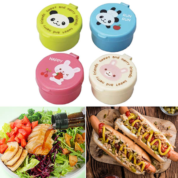 Mini krydderiflaske Salatdressing Ketchupkrukkedispensere A