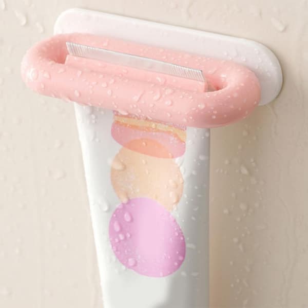 1 stk. tandpastatube-klemme til ansigtsrens Pink