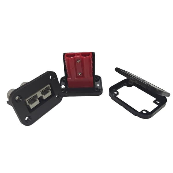 1 sett 50A batteriladekontaktsett hurtigplugg bilbatteri Grey B
