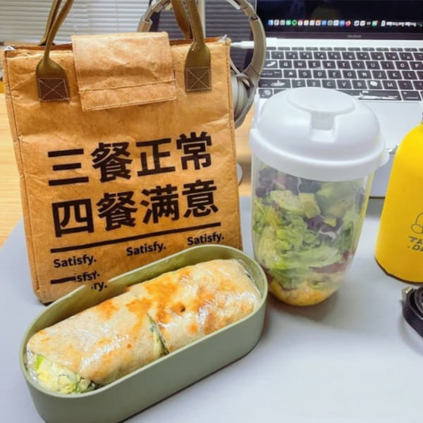 Frukostsallad Koppar Havregrynsflingor Nöt Yoghurt Behållare Set Wi White