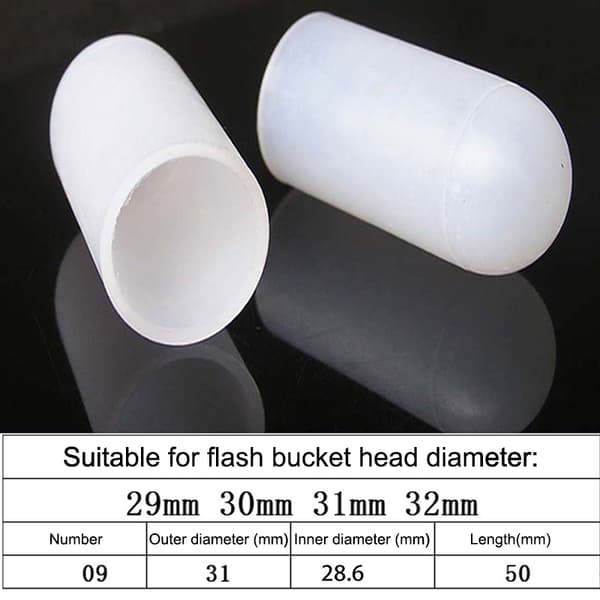 2 stk. silikone elastisk lygteskærm til SP31 SP35 SP36 1 71 75mm