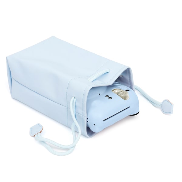 Snørepose Vandtæt PU Instant Camera Shell Portable Colo White