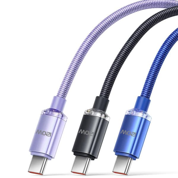 120W 6A Snabbladdning USB Typ C Snabbladdningskabel för Telefon Fas A3