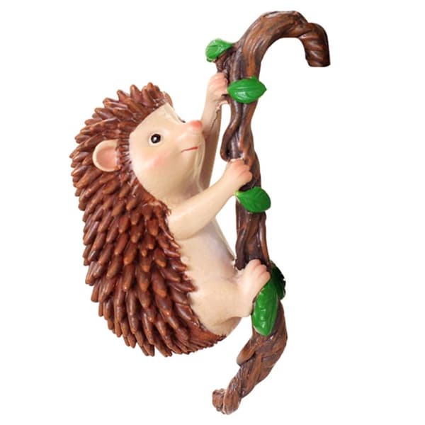 Klättrande igelkottfigur Blomkrukekramare