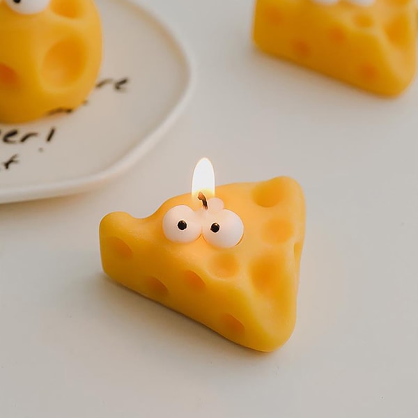 Mini ost duftende stearinlys ost smag Duft Ornament Sjov A1