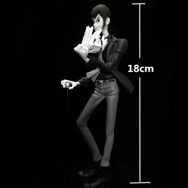 Anime Lupin den tredje Rupan Sansei PVC Action Figur Model Legetøj Multicolor