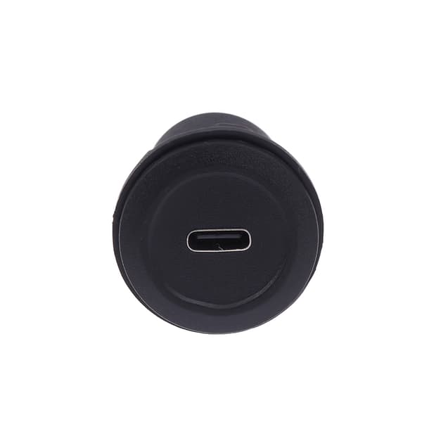 USB C naaras-USB A naarasliitin pyöreä uppoasennus