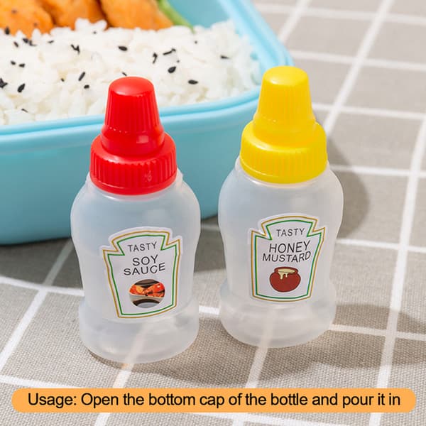 Mini Bärbar Liten Såsbehållare Tomatsås Salladsdressing Salad dressing