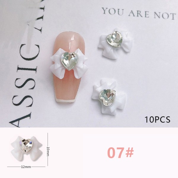 Glitter 3D strassit Shiny Stones Nail Art Decoration Nail Kr 07