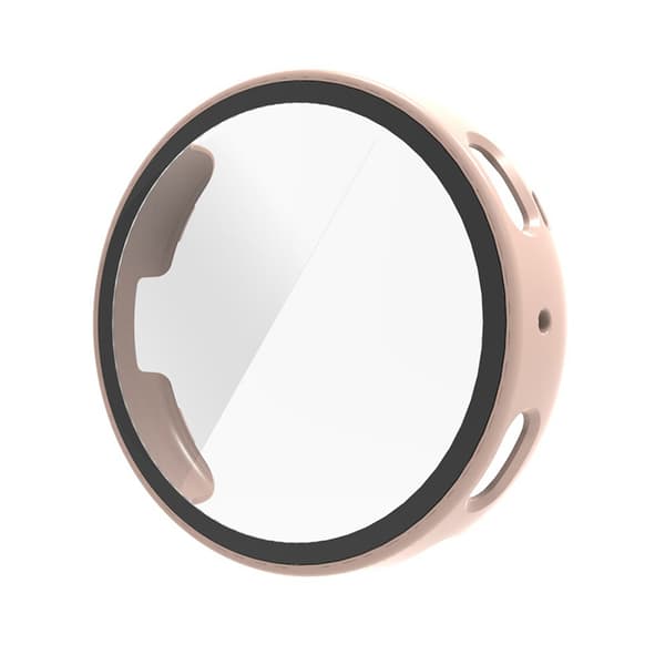 PC-täyssuojaava kotelo karkaistulla lasilla AMAZFIT ACT -kellolle Pink 1Pcs