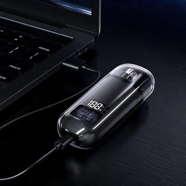 1 sett USB oppladbar nese- og ørehårtrimmer for menn Mini E A1