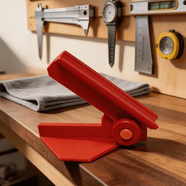 5-vinklad justerbar borrguide 0° 30° 45° 60° 90° Kort A4
