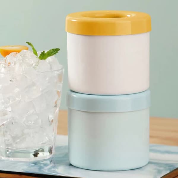Ice Bucket Cup Form Ice Cubes Bakke Grade Quick Freeze Silico Gray