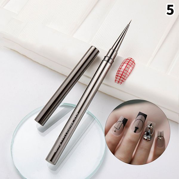 1 kpl Nail Art Piirustuskynä Täplittävä piirustusmaalaus UV-geelivuoraus 5