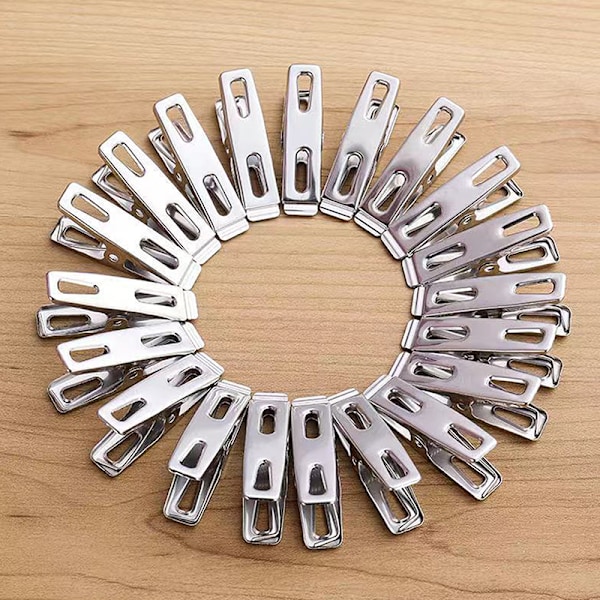 10/20 stk rustfrie klesklyper klesklyper tetningsklyper 20PCS
