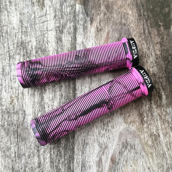 1 par cykelstyrgreb enkeltlås skridsikker blød gummi Gray