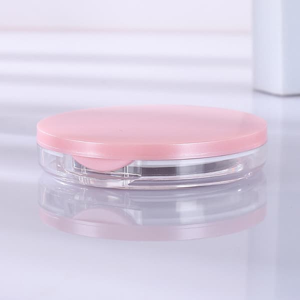 Ultratynd plastikpulverkasse Løs Pot Travel Makeup Sifter Co Multicolor