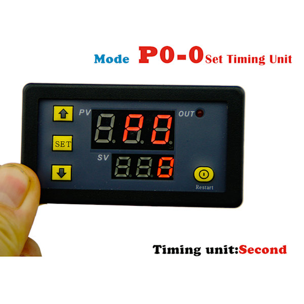 DC 12V 20A Digital Display Tidsforsinkelse Relæ Timing Timer