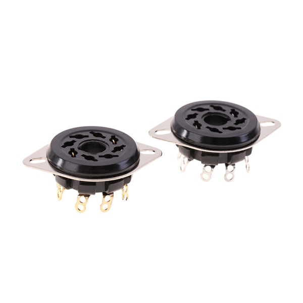 8Pin Bakelitt Rør Sokkel Base S8WPF Bakelitt Forgylt For KT88 6 S8WPF
