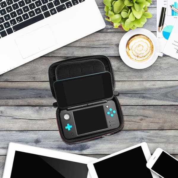 For Ny 3DS XL Hard Shell Bæreveske Bærbar Reiseveske P Black