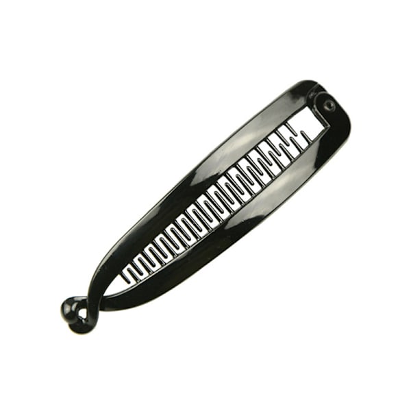 Banan Hårklemmer For Kvinner Jenter Wave Combs Hårnål Flett Cla BlackB 15cm