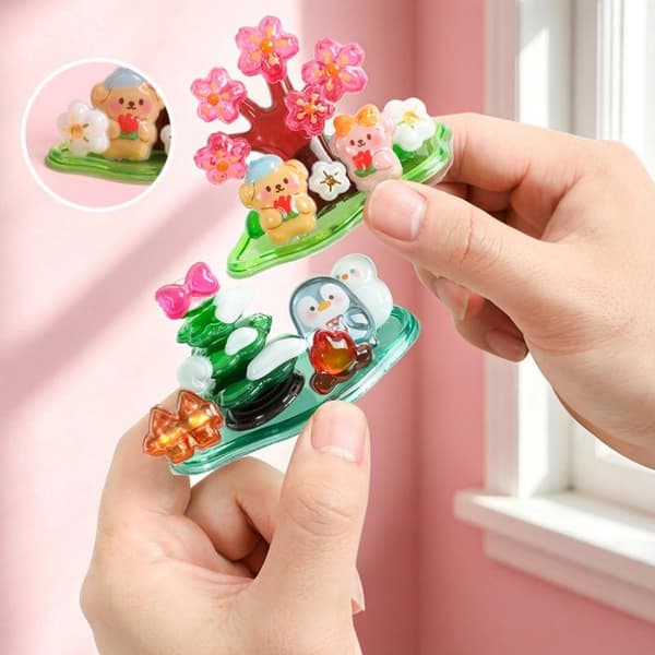 3D-pinotut kristallitarrat ja eläintarrat käsintehty DIY-luomus A3