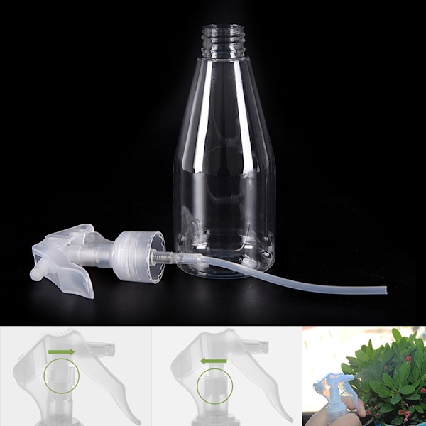 200 ml gjennomsiktig tom håndutløser vannspray plastflaske Clea