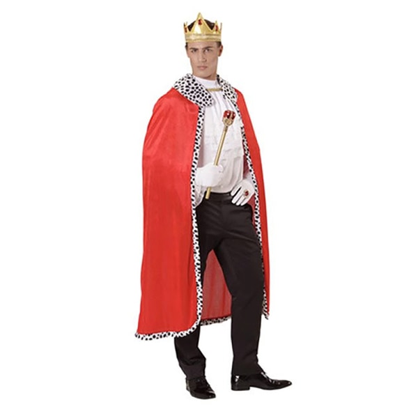 Vuxna barn kung kejsare Halloween kostym Röd mantel kung prins A2