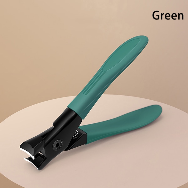 Negleklipper med bred mund i rustfrit stål med anti-sprøjtbeskyttelse Green