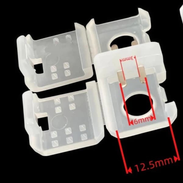 5 stk. COB LED Strip-stik Stabil forbindelse Klar skal til White 5pcs