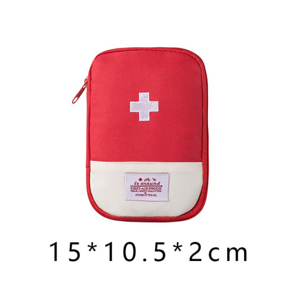 e Mini Portable Medicine Bag First Aid Kit First Aid Kit Stora red S