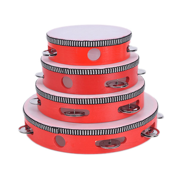 Soittimet Tambourine Drum Children Musical White 25cm