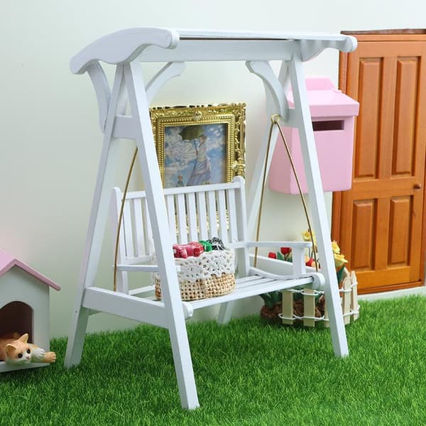 1 st 1:12 Dockhus Miniatyr Verandagunga Möbler Förvaringsskåp A3