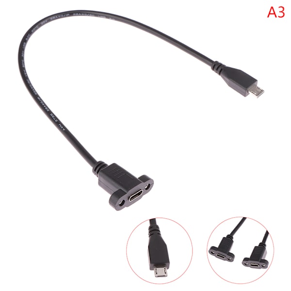 Micro Type USB USB 3.1 hannkontakt til Type-c USB 3.1 hunn 03