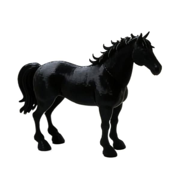 1 st 3D-printad häststaty - Kreativ elegant heminredning Black