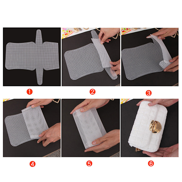 1 set Weaving Plastic Mesh Plastic Mesh Kit Metal Chain Bu Set 1