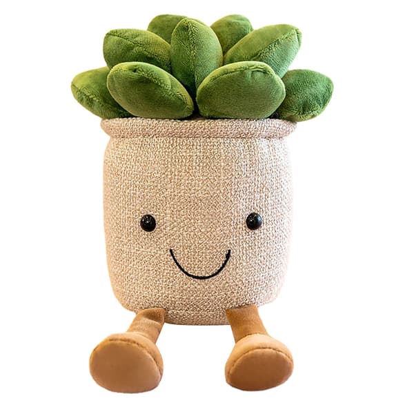 Simuloitu pehmo, mehevä ruukkupehmolelu Creativ Beige