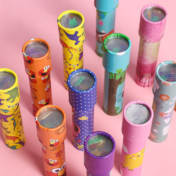 Kaleidoskop Barneleker Klassisk Fest Roterende Vitenskapspapir Bir