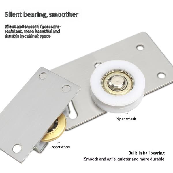 Skjutdörrshjul Rullar Rostfritt Stål Möbler Ha A1