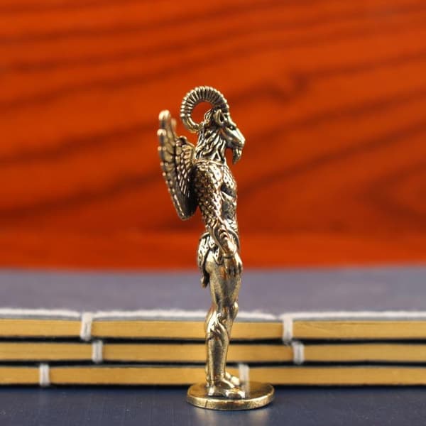 Mässing Demon Får Figurin Retro Metallhantverk 1pc