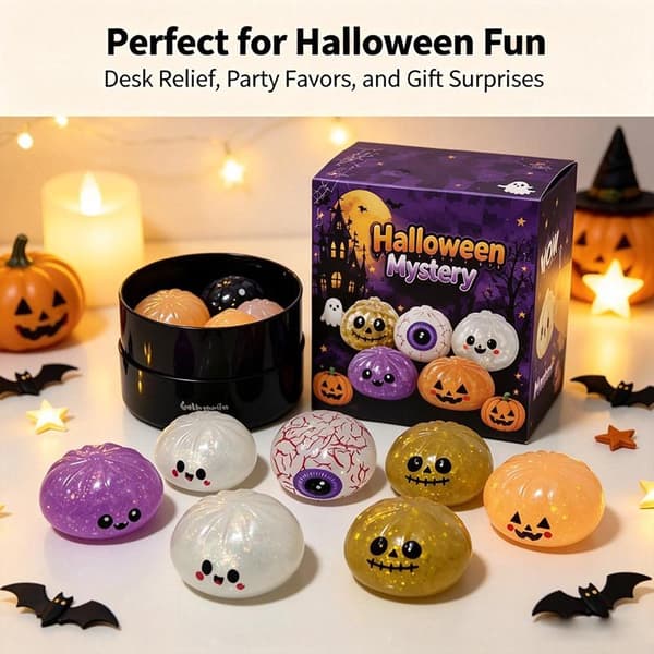 Halloween Mystery Legetøj med græskar spøgelse øjeæble designs til A4
