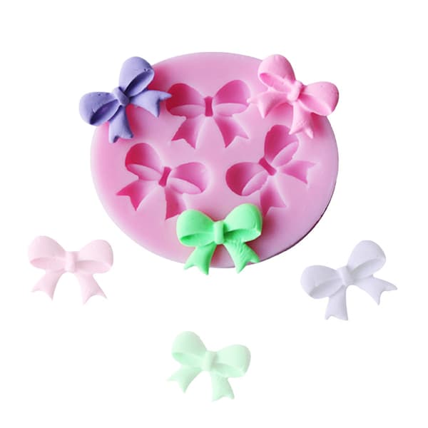 Ny DIY 3D Cake Decorating Bowknot Formed Fondant Sugar Cake Si