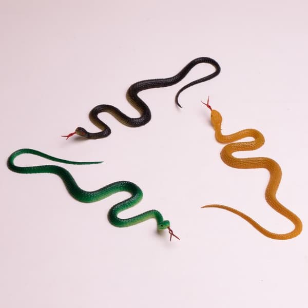 40 cm Realistisk Gummi Leksaksorm Simulering Python Halloween Födelsedag A8
