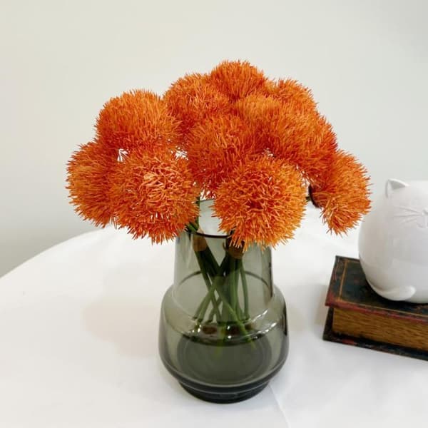 Kunstig Blomsterarrangement Pom Blomster Dianthus Stengler Realistisk A2