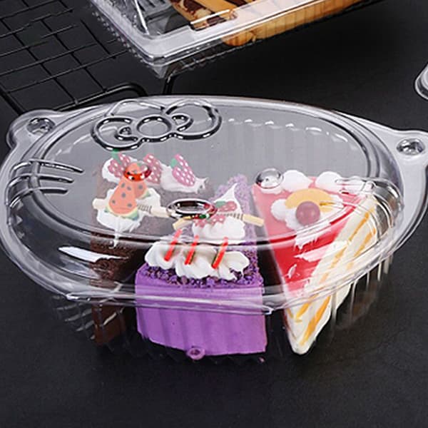Sanrio Hello Kitty Engångs Klar Plastlåda för Frukt Small