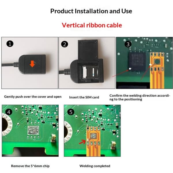 1 kpl SIM-korttipaikan sovitin Android-radion multimedia-GPS 4G:lle A2